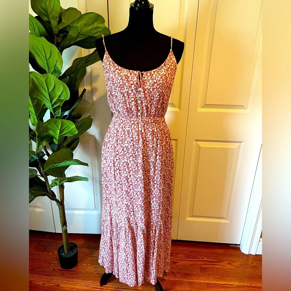 Abercrombie Floral orange Maxi Dress